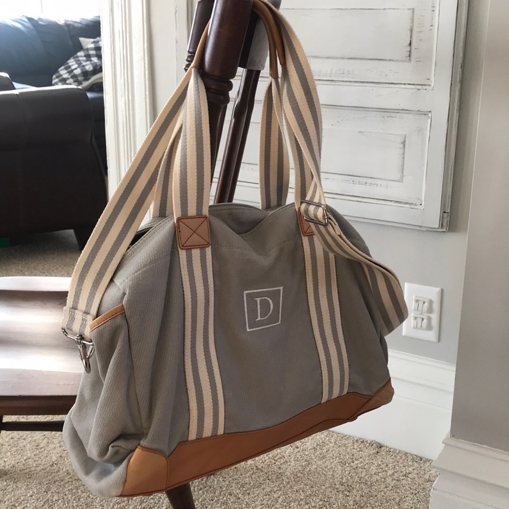 Pottery Barn Diaper Bag - mono “D”